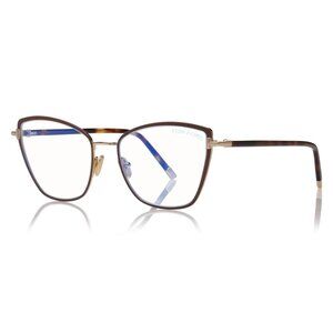 NEW TOM FORD EYEGLASSES BROWN WOMEN CAT EYE EYEWEAR